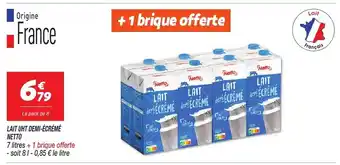LAIT UHT DEMI-ÉCRÉMÉ NETTO