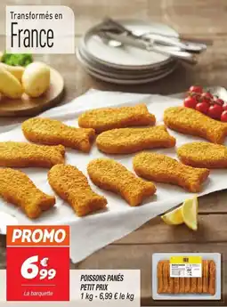 Netto POISSONS PANÉS PETIT PRIX offre