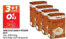 Netto FARINE DE BLÉ CUISINE ET PÂTISSERIE NETTO offre