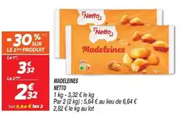 Netto MADELEINES NETTO offre
