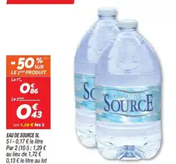 Netto EAU DE SOURCE offre