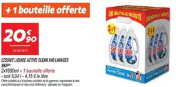 Netto LESSIVE LIQUIDE ACTIVE CLEAN X40 LAVAGES SKIP offre