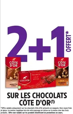 Intermarché Sur les chocolats côte d'or offre