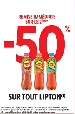 Intermarché Sur tout lipton offre