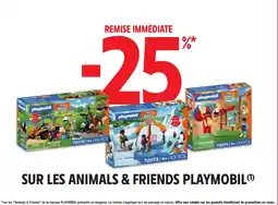 Intermarché Sur les animals & friends playmobil offre