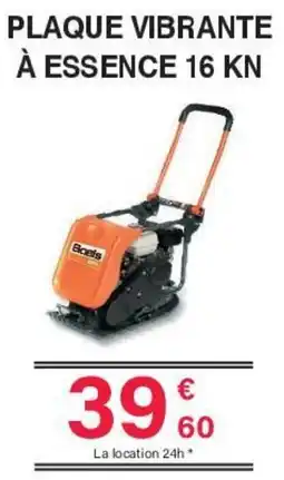 Chretien Matériaux Plaque vibrante à essence 16 kn offre