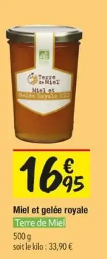 Les Comptoirs de la Bio Terre de Miel Miel et gelée royale offre