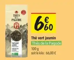 Les Comptoirs de la Bio Thés de la Pagode Thé vert jasmin offre