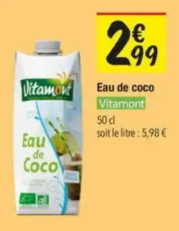 Les Comptoirs de la Bio Vitamont Eau de coco offre
