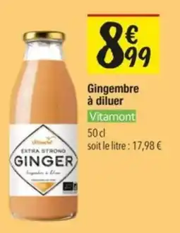 Les Comptoirs de la Bio Vitamont Gingembre à diluer offre