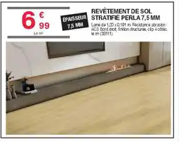 Chretien Matériaux Revêtement de sol épaisseur stratifié perla 7,5 mm offre