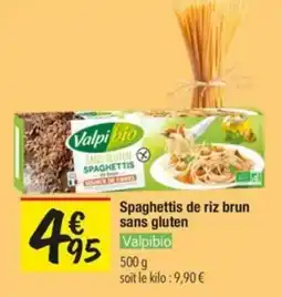 Les Comptoirs de la Bio Valpibio Spaghettis de riz brun sans gluten offre