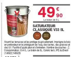 Chretien Matériaux Saturateur classique v33 offre