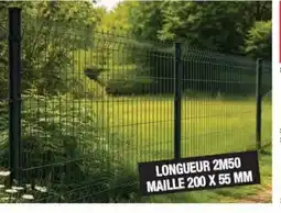Chretien Matériaux Panneau de clôture rigide galvanisé plastifié offre