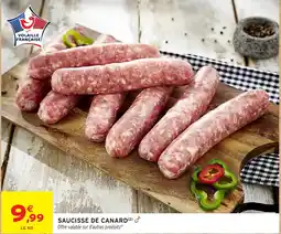 Intermarché Saucisse de canard offre