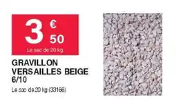 Chretien Matériaux Gravillon versailles beige offre