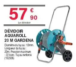 Chretien Matériaux Gardena Dévidoir aquaroll 20 m offre