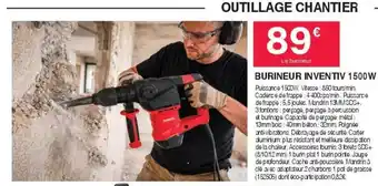 Chretien Matériaux Burineur inventiv 1500w offre