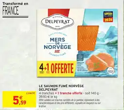 Intermarché Le saumon fumé norvège delpeyrat offre