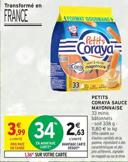 Intermarché Petits coraya sauce mayonnaise offre