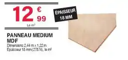 Chretien Matériaux Panneau medium mdf offre
