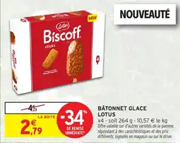 Intermarché Bâtonnet glace lotus offre