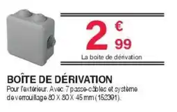 Chretien Matériaux Boîte de dérivation offre