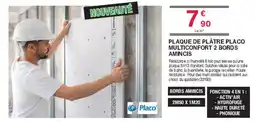 Chretien Matériaux Plaque de plâtre placo multiconfort 2 bords amincis offre
