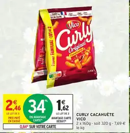 Intermarché Curly cacahuète vico offre