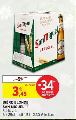 Intermarché Bière blonde san miguel offre