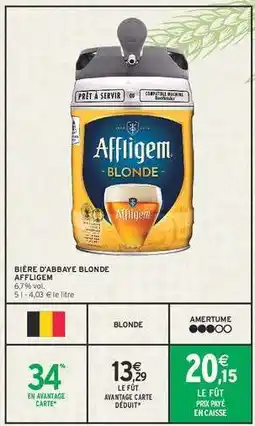 Intermarché BIÈRE D’ABBAYE BLONDE “AFFLIGEM” offre