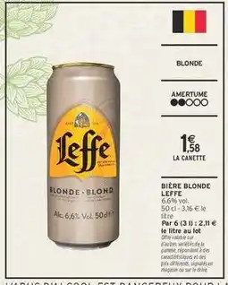 Intermarché Bière Blonde Leffe offre