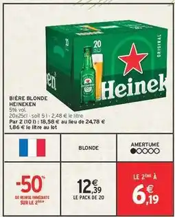 Intermarché Bière Blonde Heineken offre