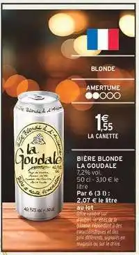 Intermarché BIÈRE BLONDE 'LA GOUDALE' offre