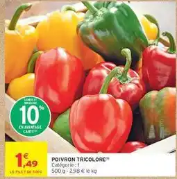 Intermarché POIVRON TRICOLORE offre