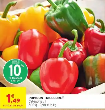 Intermarché Poivron tricolore offre