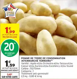 Intermarché Pomme de terre de consommation intermarche terroirs offre