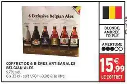 Intermarché COFFRET DE 6 BIÈRES ARTISANALES BELGIAN ALES offre