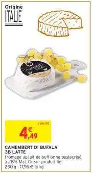 Intermarché Camembert di Bufala 3B Latte offre