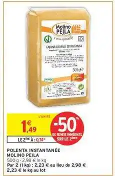 Intermarché Polenta Instantanée Molino Peila offre