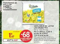 Intermarché 100% Cœur de Laitue Les Crudettes offre