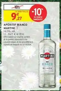 Intermarché Apéritif Bianco Martini offre