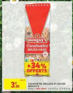 Intermarché Cacahuètes Grillées Et Salées Menguy's offre