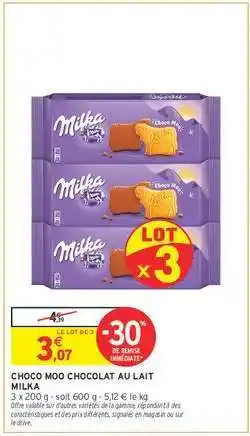 Intermarché CHOCO MOO CHOCOLAT AU LAIT MILKA offre