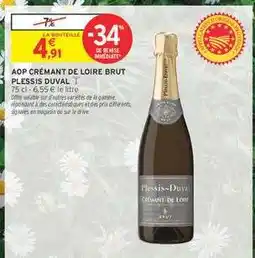 Intermarché AOP Crémant de Loire Brut 'Plessis Duval' offre