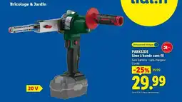 Lidl PARKSIDE Lime à bande sans fil offre