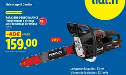 Lidl PARKSIDE PERFORMANCE Tronçonneuse à essence offre