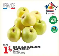 Auchan Pommes Golden Filière Auchan Cultivons Le Bon offre