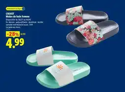 Lidl CRIVIT Mules de bain femme offre