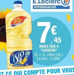 E.Leclerc Huile isio 4 lesieur offre